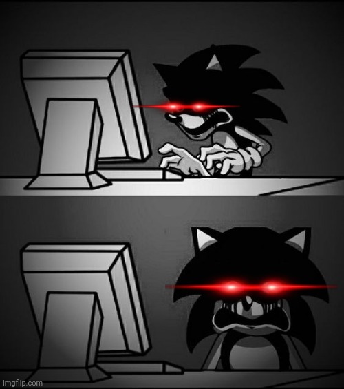 Sonic Computer | image tagged in sonic computer | made w/ Imgflip meme maker