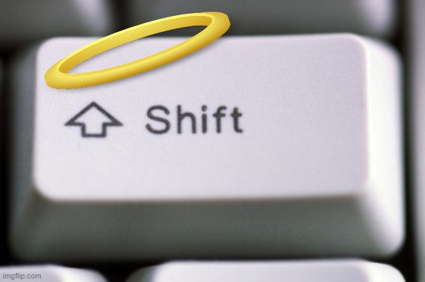 White Shift Key | image tagged in white shift key | made w/ Imgflip meme maker