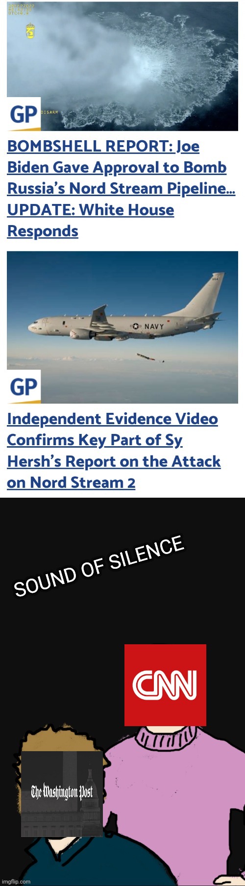 Msm sound of silence | SOUND OF SILENCE | image tagged in joe biden,ukraine,russia,ww3,msm,msm lies | made w/ Imgflip meme maker