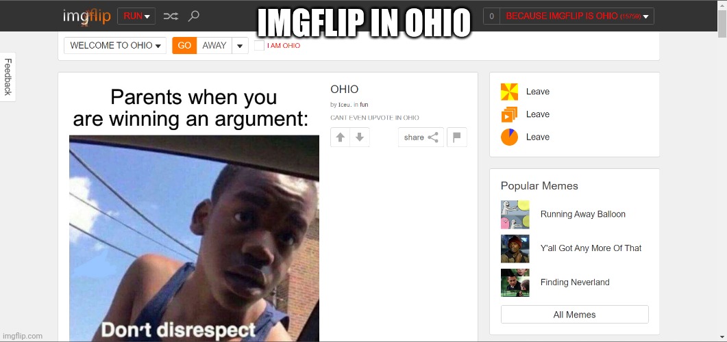 Imgflip in ohio | IMGFLIP IN OHIO | image tagged in imgflip in ohio | made w/ Imgflip meme maker