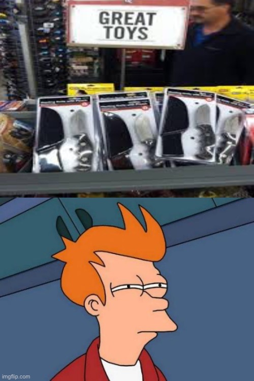 What?!? | image tagged in memes,futurama fry,toys,knife,you had one job | made w/ Imgflip meme maker
