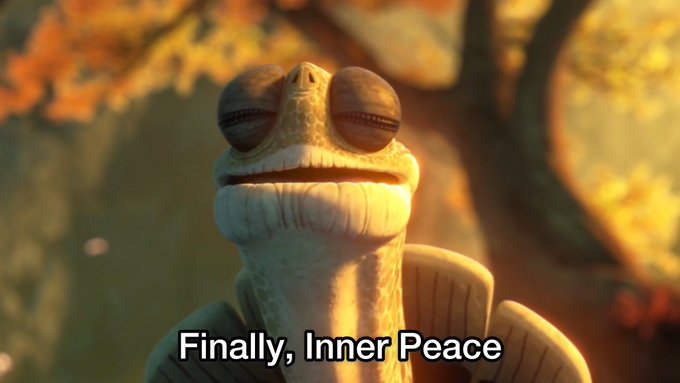 Finally, inner peace HD Blank Meme Template