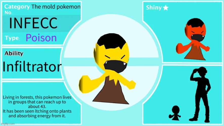 New pokemon from a suggestion, based of slime mold (evolution soon) | image tagged in pokemon | made w/ Imgflip meme maker
