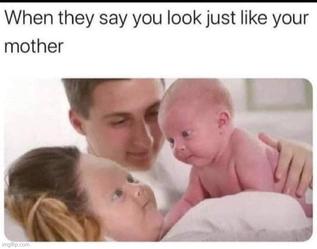 image tagged in repost,mother,baby,unsee juice,memes,funny | made w/ Imgflip meme maker