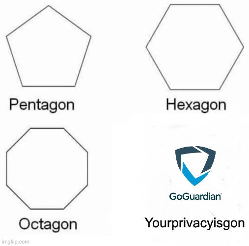 Pentagon Hexagon Octagon Meme | Yourprivacyisgon | image tagged in memes,pentagon hexagon octagon | made w/ Imgflip meme maker