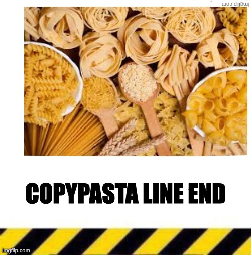 COPYPASTA LINE END | made w/ Imgflip meme maker