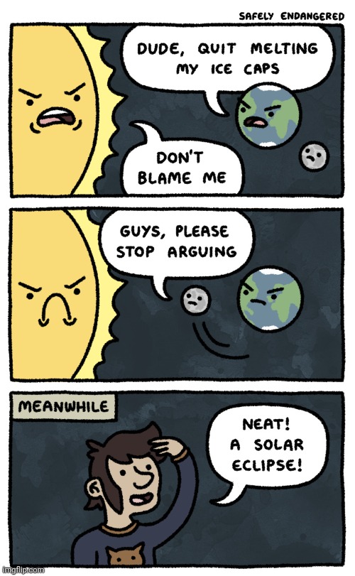 The argument | image tagged in argument,argue,earth,sun,comics,comics/cartoons | made w/ Imgflip meme maker
