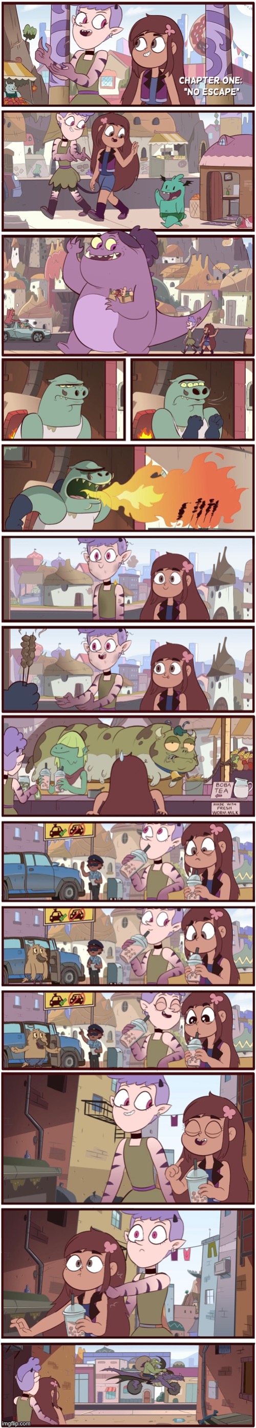 Echo Creek: A Tale of Two Butterflies: Chapter 1: No Escape (Part 1) | image tagged in morningmark,svtfoe,comics/cartoons,star vs the forces of evil,comics,memes | made w/ Imgflip meme maker