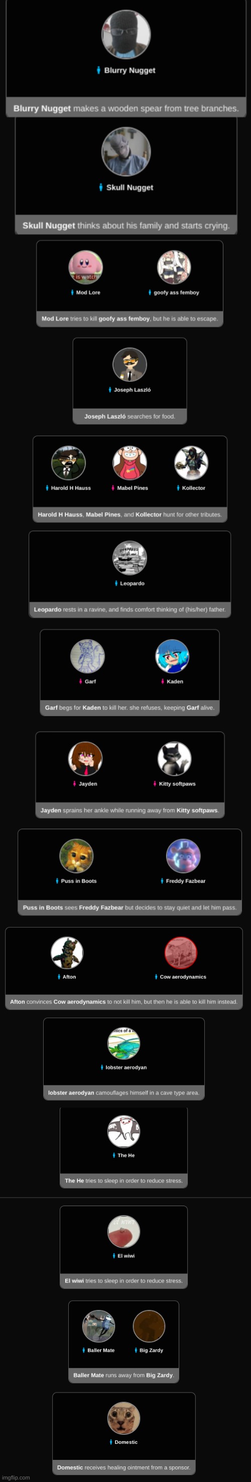 To skull-nugget: :Skull: To Afton: Nice job man, keep it up | image tagged in blurry-nugget makes a wooden spear,skull nugget depression | made w/ Imgflip meme maker