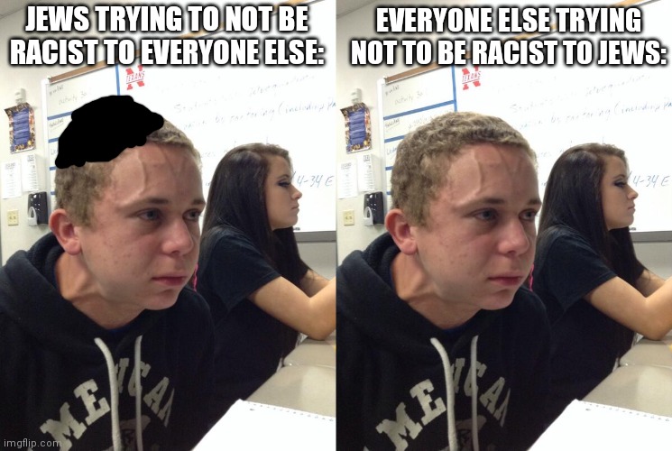 EVERYONE ELSE TRYING NOT TO BE RACIST TO JEWS:; JEWS TRYING TO NOT BE RACIST TO EVERYONE ELSE: | image tagged in fun | made w/ Imgflip meme maker