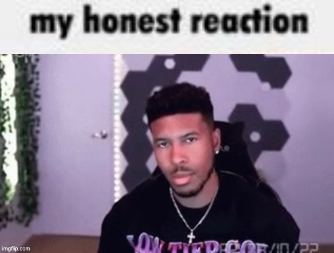 My honest reaction | image tagged in my honest reaction | made w/ Imgflip meme maker