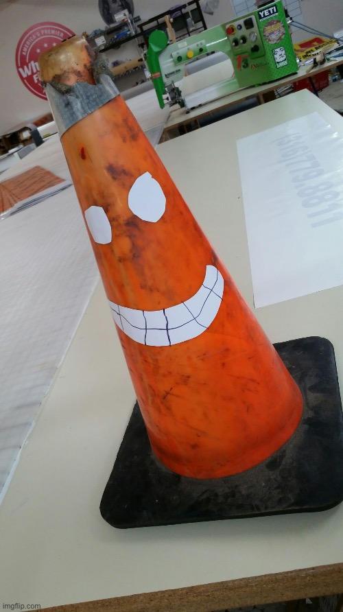Fred The Traffic Cone | image tagged in fred the traffic cone | made w/ Imgflip meme maker