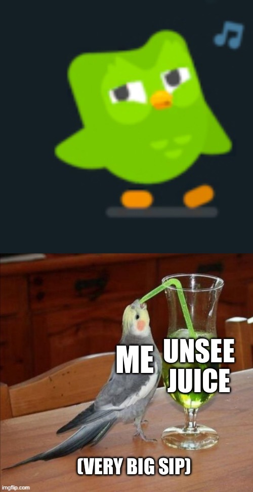uh what happened to the bird / original meme link https://imgflip.com/i/79f3du?nerp=1675961806#com23780777 | image tagged in cursed image,unsee juice | made w/ Imgflip meme maker