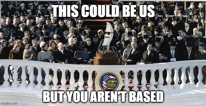 THIS COULD BE US; BUT YOU AREN'T BASED | image tagged in moonman | made w/ Imgflip meme maker