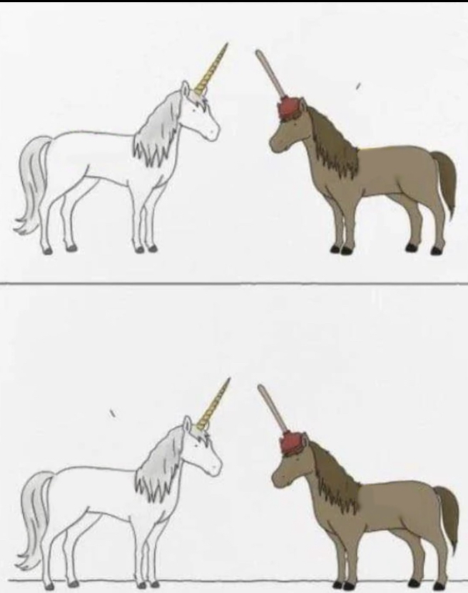 Unicorn x Plunger Blank Meme Template