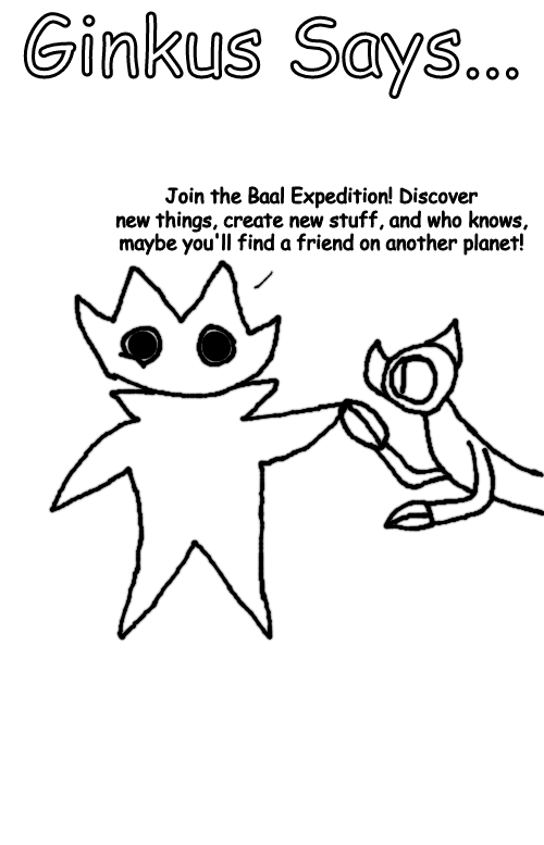 Ginkus Baal Expedition Recruitment Poster Blank Meme Template