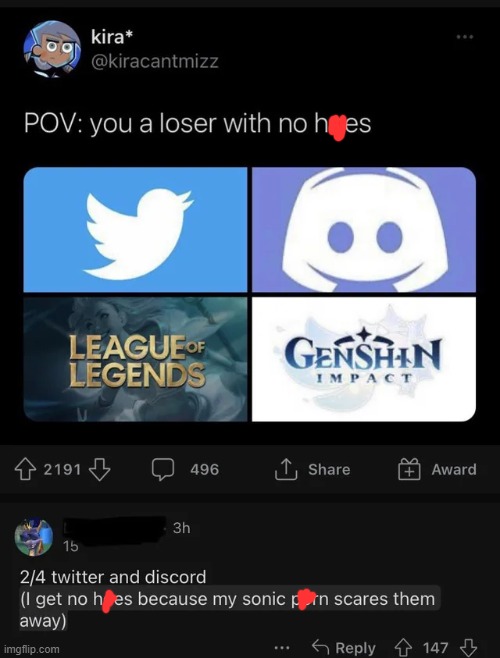 Cursed_Loser | image tagged in cursed,comments,twitter,memes,loser,dark humor | made w/ Imgflip meme maker