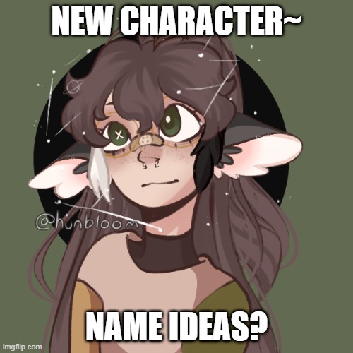NEW CHARACTER~; NAME IDEAS? | made w/ Imgflip meme maker