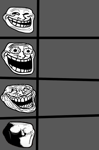 Trollface Format. Blank Meme Template