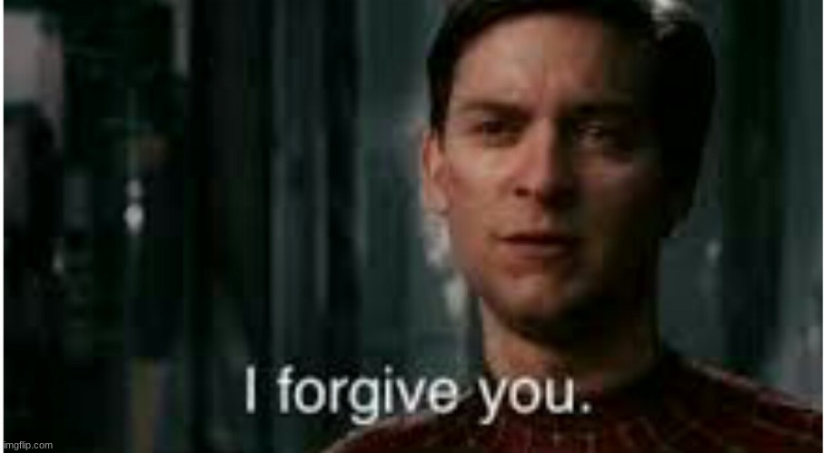 I forgive you | image tagged in i forgive you | made w/ Imgflip meme maker