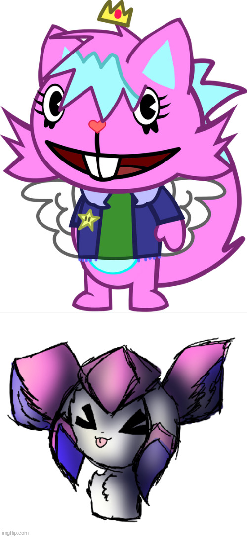 image tagged in kitty drawn by sammy,sylceon drawn by taeemi | made w/ Imgflip meme maker