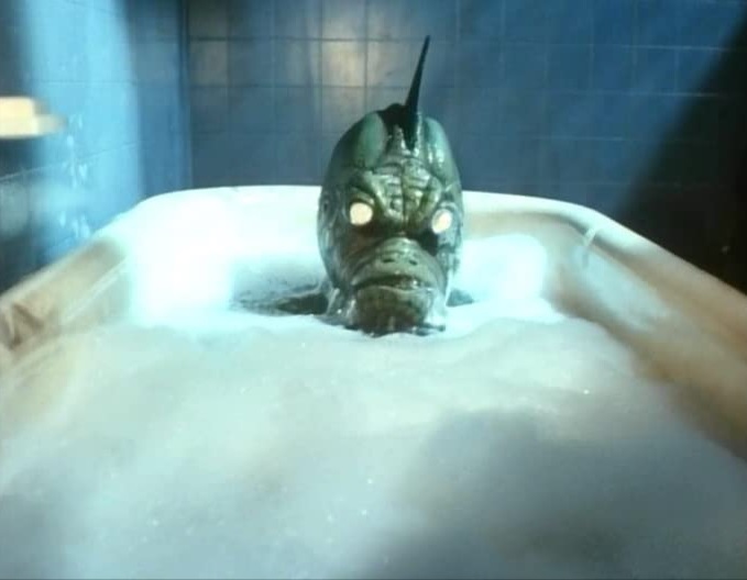 High Quality Saturday the 14th Movie 1981 Bathtub Monster Blank Meme Template