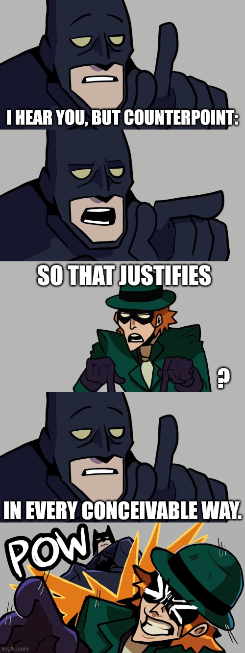 High Quality Batman vs the riddler Blank Meme Template