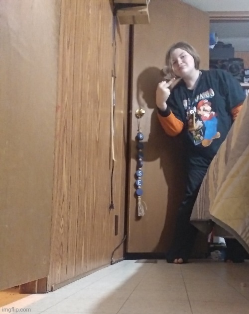 FAMILY PHOTO ITS ME AND MY DOOR:D | made w/ Imgflip meme maker