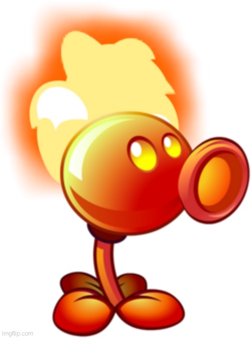 Fire Peashooter | image tagged in fire peashooter | made w/ Imgflip meme maker