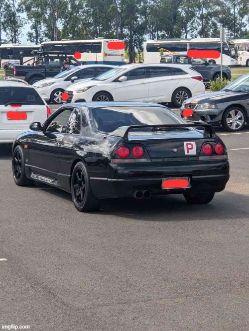 saw this at school today | image tagged in nissan skyline r33 | made w/ Imgflip meme maker