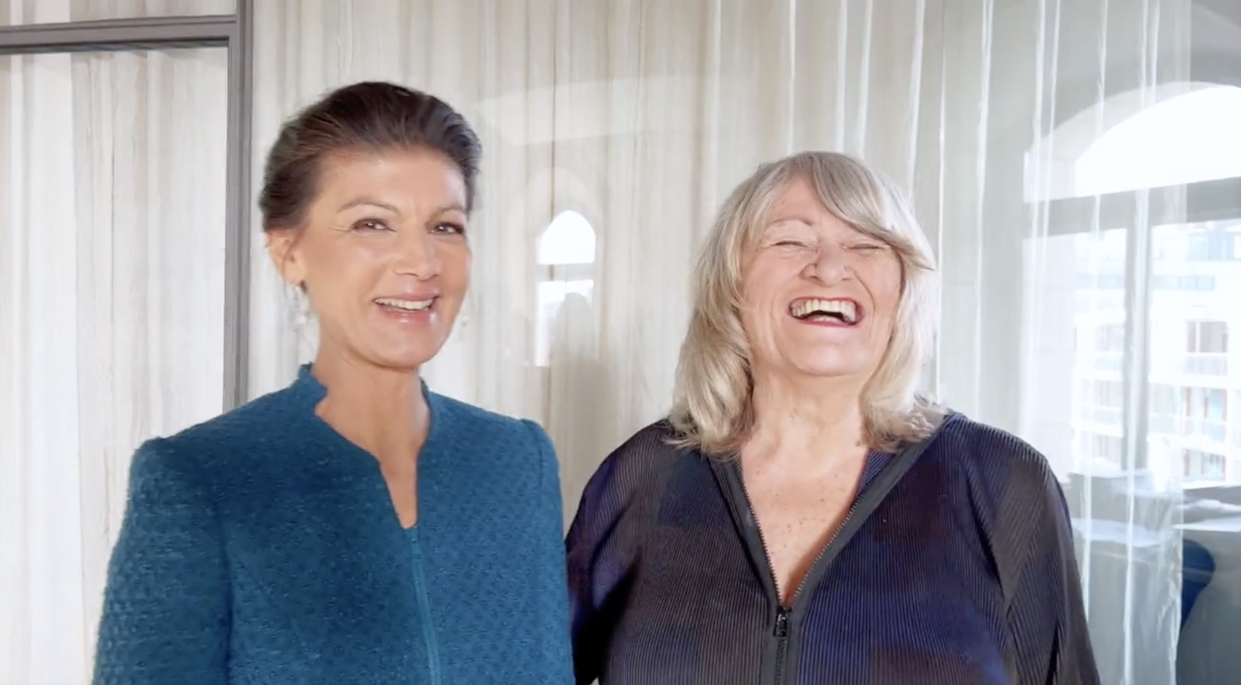Sarah Wagenknecht und Alice Schwarzer Blank Meme Template