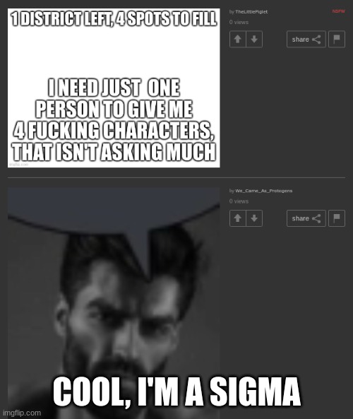 COOL, I'M A SIGMA | made w/ Imgflip meme maker