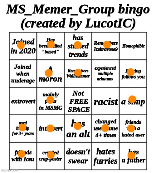 why would i be scared of a gay | image tagged in msmg bingo - by lucotic | made w/ Imgflip meme maker