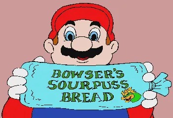 Bowser's sourpuss bread Blank Meme Template