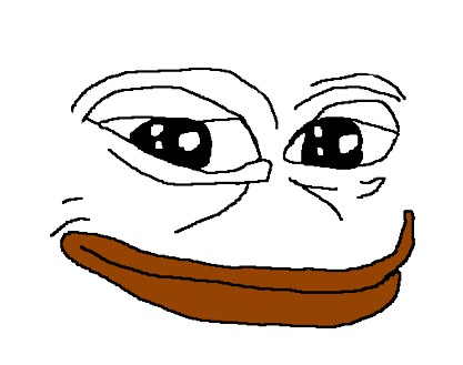 High Quality Pepe face Blank Meme Template