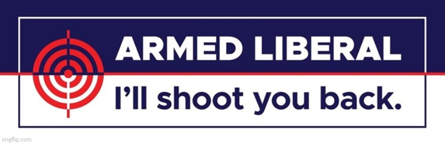 Armed Liberal | image tagged in armed liberal | made w/ Imgflip meme maker