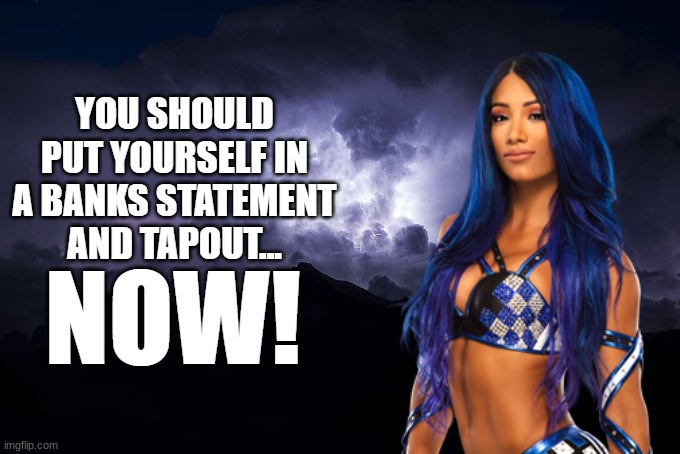 On behalf of TRC I am posting this | image tagged in sasha banks kys v2 | made w/ Imgflip meme maker