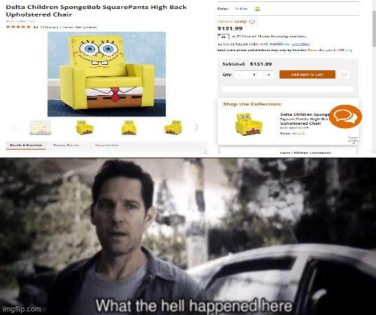 INSERT CREATIVE TITLE HERE | image tagged in what the hell happened here | made w/ Imgflip meme maker