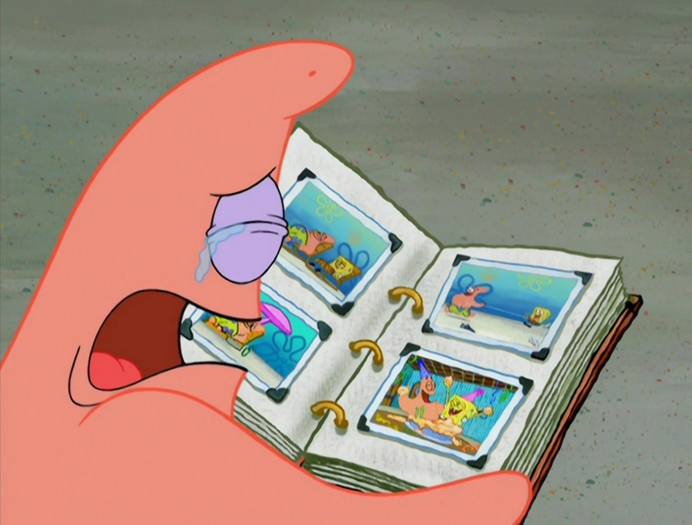 High Quality Patrick Crying Blank Meme Template