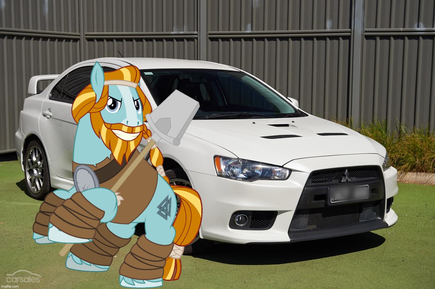 Lancer (Picture 1) | image tagged in lancer picture 1,rockhoof,my little pony,cars,real life | made w/ Imgflip meme maker