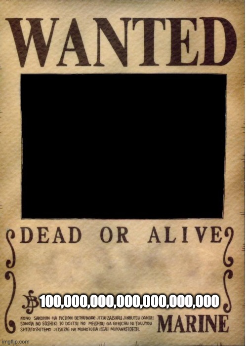 One Piece Wanted Poster Template Imgflip