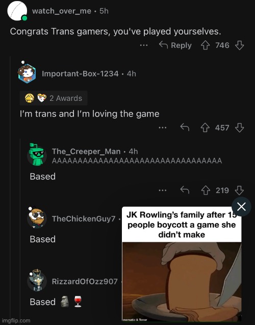 Also this wacky screenshot for some reason | made w/ Imgflip meme maker