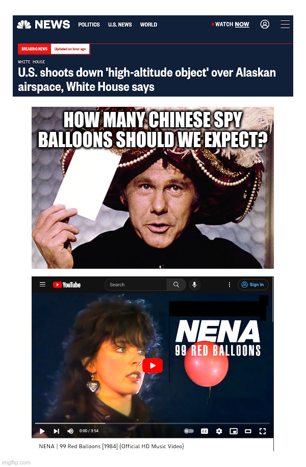 Will We Get 99 Red Balloons? | image tagged in red,chinese,spy balloon,joe biden,made in china,chinese agent | made w/ Imgflip meme maker