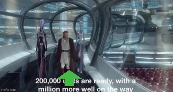 200,000 units are ready with a million more well on the way | image tagged in 200 000 units are ready with a million more well on the way | made w/ Imgflip meme maker