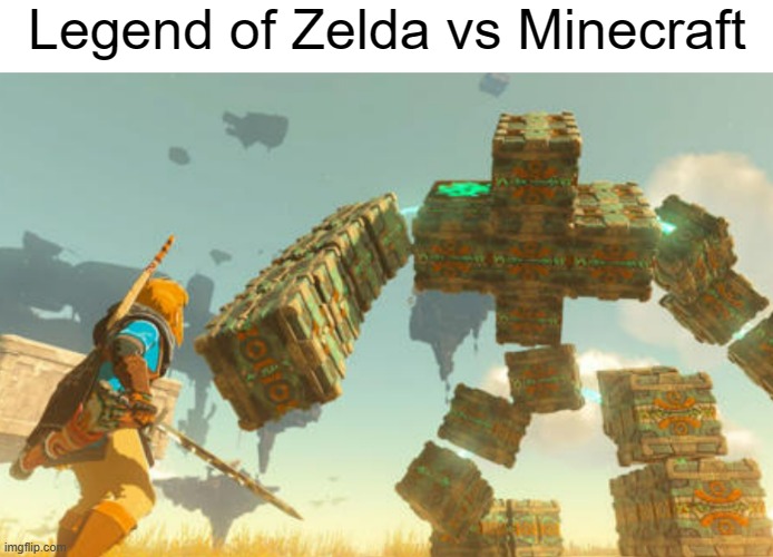 Legend of Zelda vs Minecraft | made w/ Imgflip meme maker