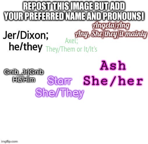 here my stuff lol | Starr
She/They | made w/ Imgflip meme maker