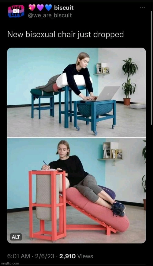 BISEXUAL CHAIRS!!!! | made w/ Imgflip meme maker