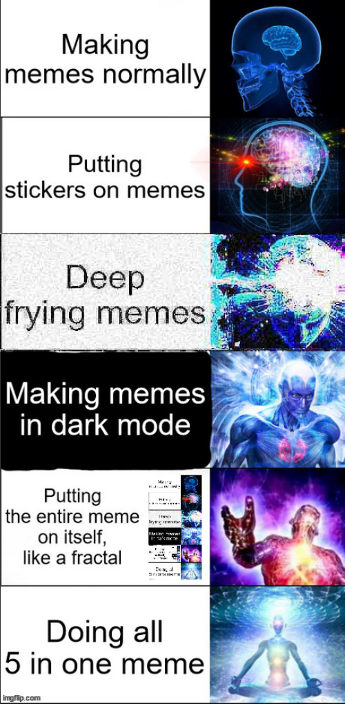 Expanding brain | image tagged in expanding brain | made w/ Imgflip meme maker