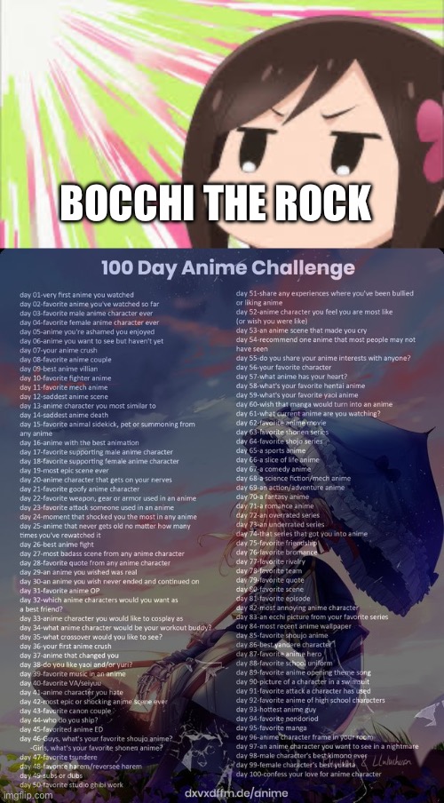 Day 67: repeat, but true | BOCCHI THE ROCK | image tagged in bocchi,100 day anime challenge | made w/ Imgflip meme maker