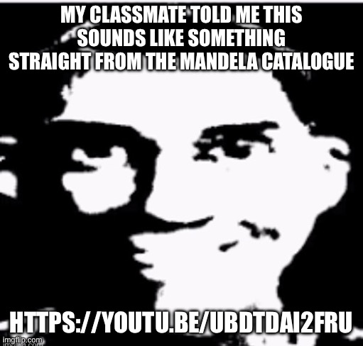I need your opinion, MSMG | MY CLASSMATE TOLD ME THIS SOUNDS LIKE SOMETHING STRAIGHT FROM THE MANDELA CATALOGUE; HTTPS://YOUTU.BE/UBDTDAI2FRU | image tagged in based sigma male | made w/ Imgflip meme maker